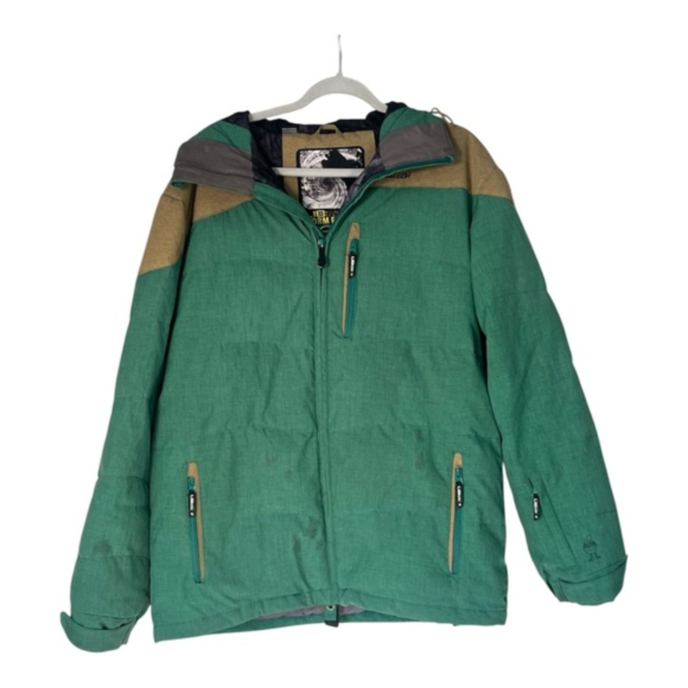 Lib Tech Storm Factory Brainstorm Snowboard Jacket 15Kat 2012-13 Teal/Tan Small